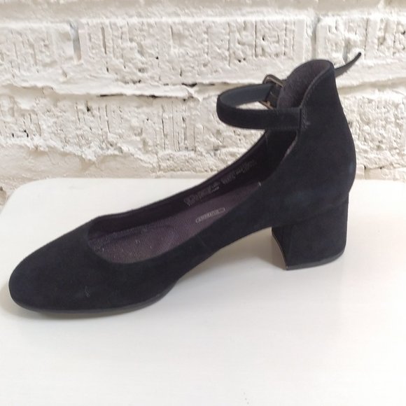 SUEDE ANKLE STRAP MARY JANES - Picture 2 of 6